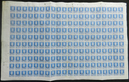 375 ARGENTINA: GJ.177, 1923 20c. San Martín With Period, COMPLETE SHEET Of 200 Stamp - Officials