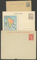 412 ARGENTINA: Lot Of 3 Postal Stationeries With MUESTRA Ovpt., Interesting! - Postal Stationery