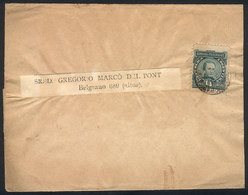 445 ARGENTINA: Newspaper Wrapper Franked By GJ.96 ALONE (¼c.), Very Rare Rate Of A Q - Other & Unclassified