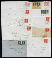 466 ARGENTINA: 11 Covers (with Their Original Letters) Sent From 25 DE MAYO To La Pl - Otros & Sin Clasificación