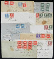 469 ARGENTINA: Beautiful Group Of 9 Registered Or Express Covers Sent From 25 DE MAY - Otros & Sin Clasificación