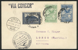 491 ARGENTINA: Airmail Card Sent Via Condor To Germany On 30/OC/1934, Excellent Qual - Otros & Sin Clasificación