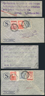 496 ARGENTINA: "CRASH COVER: 2 Airmail Covers Sent From Buenos Aires To Panamá, The - Otros & Sin Clasificación