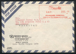 524 ARGENTINA: Airmail Cover Sent To Paraguay On 14/MAR/1977 With Interesting Meter - Other & Unclassified