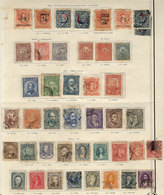 534 ARGENTINA: Very Old Collection On Album Pages, Including Several Good Values, Ma - Collections, Lots & Series