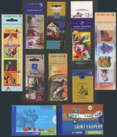 560 ARGENTINA: Lot Of 16 Different Booklets And Souvenir Sheets, All MNH And Of Exce - Collections, Lots & Series