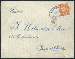 625 BOLIVIA: 8/MAR/1927 Cover Franked With 50c. And Flown Between Santa Cruz And Coc - Bolivia