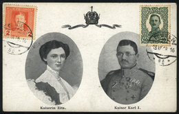 630 BOSNIA HERZEGOVINA: Kaiser Karl I Of Austria And  Empress, Royalty, Maximum Card - Bosnie-Herzegovine