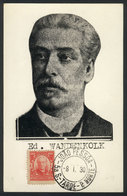 634 BRAZIL: Eduardo WANDENKOLK, Naval Officer And Politician, Maximum Card Of JA/193 - Maximumkarten