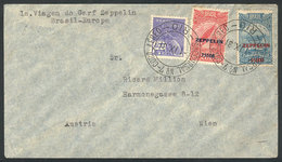 653 BRAZIL: Cover Flown By Zeppelin, Sent From Rio To Austria On 1/SE/1931, With Fri - Otros & Sin Clasificación