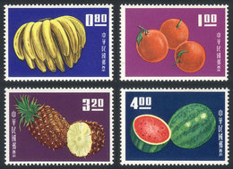 737 CHINA - TAIWAN: Yv.478/81, 1964 Fruit, Compl. Set Of 4 Values, VF Quality, Catal - Neufs