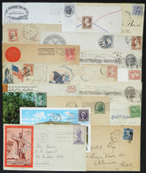 794 UNITED STATES: 19 Covers And Cards Used In Varied Periods, Some Very Interesting - Marcophilie
