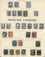 802 UNITED STATES: Very Old Collection On Album Pages, Including Several Good Values - Other & Unclassified