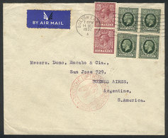 832 GREAT BRITAIN: Airmail Cover Sent From Bolton To Buenos Aires On 14/DE/1937 By G - ...-1840 Vorläufer