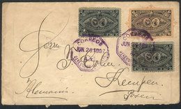 844 GUATEMALA: 6c. Stationery Cover + Sc.61 X2 (total 10c.) Sent To Germany On 26/JU - Guatemala