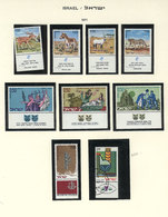 884 ISRAEL: Collection On Schaubek Album Pages, Almost Complete Between 1955 And 198 - Altri & Non Classificati