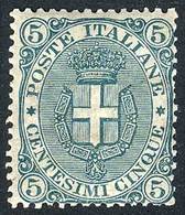 936 ITALY: Yv.57 (Sc.67), 1891/6 5c. Green, Mint With Full Original Gum, VF Quality, - Unclassified