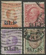 958 ITALY: Sassone 2 + 5 + 10 (signed By Enzo Diena On Back) + 12, Used, VF Quality, - Unclassified