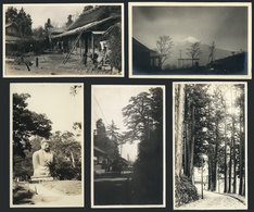 1006 JAPAN: 5 Very Old Photos: Rural Scenes, Landscapes Etc., Size 14,5 X 8,5 Cm Apro - Other & Unclassified