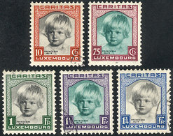 1014 LUXEMBOURG: Sc.B45/B49, 1931 Princess Alix, Complete Set Of 5 Used Values, Excel - Sonstige & Ohne Zuordnung