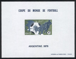 1039 MONACO: Yv.1138, 1978 Football World Cup, Imperforate DELUXE PROOF, VF Quality! - Sonstige & Ohne Zuordnung