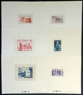 1040 MONACO: Yv.A.22/27, 1946 Stamp Centenary Exhibition, Cmpl. Set Of 6 DELUXE PROOF - Altri & Non Classificati