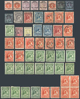 1045 NIGER COAST PROTECTORATE: Lot Of Old Stamps, Mint And Used (with Some Interestin - Altri & Non Classificati