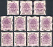 1055 ORANGE RIVER COLONY: Sc.4, 10 Unmounted Examples, Excellent Quality, Catalog Val - État Libre D'Orange (1868-1909)