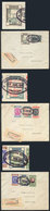 1068 PARAGUAY: "3 Registered Covers Each One Franked By Yv.345, 348, 348 With Variety - Paraguay