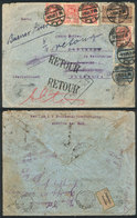 1096 PARAGUAY: 20/SE/1921 ALTOS - Germany, Cover Returned To Sender, With Double Para - Paraguay