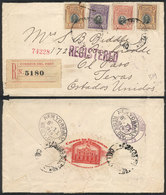 1121 PERU: Registered Cover Sent From Callao To USA In MAY/1919 Franked With 22c., Wi - Perù