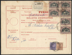 1122 PERU: Dispatch Note For A Parcel Postage Sent From Arequipa To USA (circa 1920) - Peru
