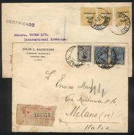 1124 PERU: 2 Covers Sent To Italy And England In 1926 And 1929, The Former Franked Wi - Perù