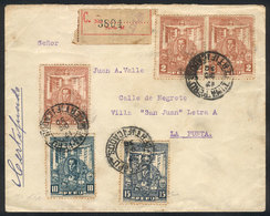 1135 PERU: 17/DE/1930 Lima - La Punta, Registered Cover Franked With 31c. With Stamps - Perù