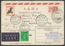 1162 RUSSIA: Card Sent From A Russian Antarctic Base To Argentina On 16/JUL/1978 Via - Otros & Sin Clasificación