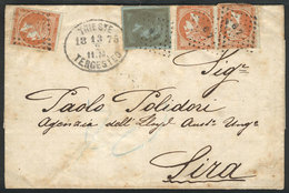 1223 TRIESTE: 13/FE/1875 Trieste-Sira: Letter Dispatched Without Postage. On Arrival - Autres & Non Classés