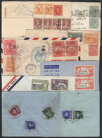 1234 WORLDWIDE: 9 Covers Used Between 1906 And 1950, Several To Argentina. Interestin - Other & Unclassified
