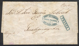 1253 URUGUAY: "Entire Letter Dated ""Carmelo 6/MAR/1859"", Sent To Gualeguaychú, With - Uruguay