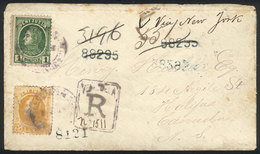 1281 VENEZUELA: 2/DE/1884 Puerto Cabello - Halifax (Canada): Registered Cover Franked - Venezuela