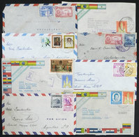 1285 VENEZUELA: 19 Covers With Interesting Postages Sent To Argentina, Very Fine Qual - Venezuela