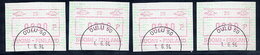 FINLAND 1990 Definitive  Issue With ATM Number, 4 Different Values Used .  Michel 8 - Timbres De Distributeurs [ATM]