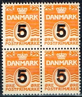 CIFRAS, 1955, 6 ØRE CON SOBRECARGA 5,** - Unused Stamps
