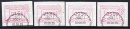 FINLAND 1989 Santa Claus Land , 4 Different Values Used .Michel 6 - Automaatzegels [ATM]