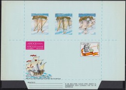 1982-EP-172 CUBA 1982 (LG1427) UNFOLDED POSTAL STATIONERY AEROGRAMME COLON DISCOVERY SHIP CARAVELA COLUMBUS. - Cartas & Documentos