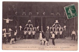 2325 - Sapeurs-Pompiers De La Ville De Paris - Exercice D'entrainement , Gymnastique : Pyramides - N.D. Ph. - N°2141 - - Sapeurs-Pompiers