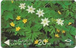 Finland (Sonera) - White And Yellow Anemones, 6FINA, 12-1991, 100.000ex, Used - Finlande