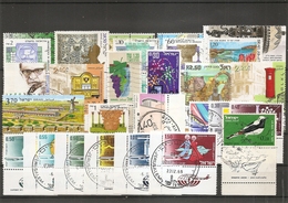 Israel ( Lot De Timbres Divers Différents Oblitérés Avec TABS Complets) - Collections, Lots & Séries