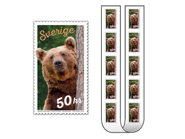 Zweden  2018  Bruine Beer,  Brown Bear   Selfadhesive  1 Stamp From Roll   Postfris/mnh - Ongebruikt