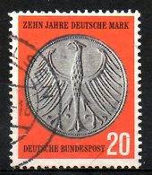 ALLEMAGNE. N°162  Oblitéré De 1958. Le Deutsche Mark. - Münzen