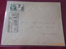 Lettre De 1956 D AEF Au Depart De Brazzaville (tres Belle Flamme) A Destination De La France - Briefe U. Dokumente